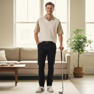 Good Good Drive Golf Pants Men's Black Performance Trousers - Size 28